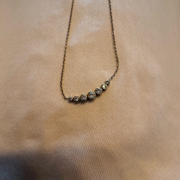 Michael Kors Elegant Gold Necklace with diamond like Stones - Picture 1 of 6